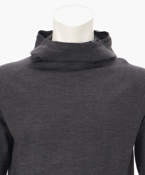 BRIEFING(ブリーフィング)の「【ブリーフィングゴルフ】MENS EX FINE MERINO HIGH NECK KNIT HOODIE(パーカー・メンズ・ブルー/オリーブ/チャコール/ブラック/ネイビー・L/M/XL/S)」の14枚目の写真