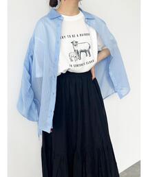 ehka sopo | ひつじプリントTシャツ(Tシャツ/カットソー)