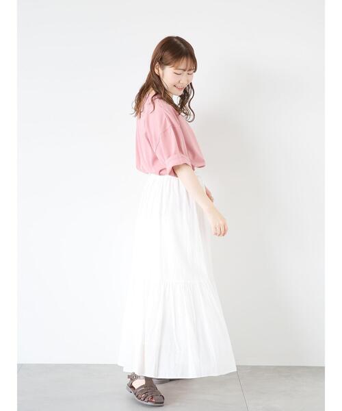 ehka sopo(エヘカソポ)の「ひつじプリントTシャツ(Tシャツ/カットソー・レディース・ブルー/ピンク/ベージュ/オフホワイト・F)」の19枚目の写真