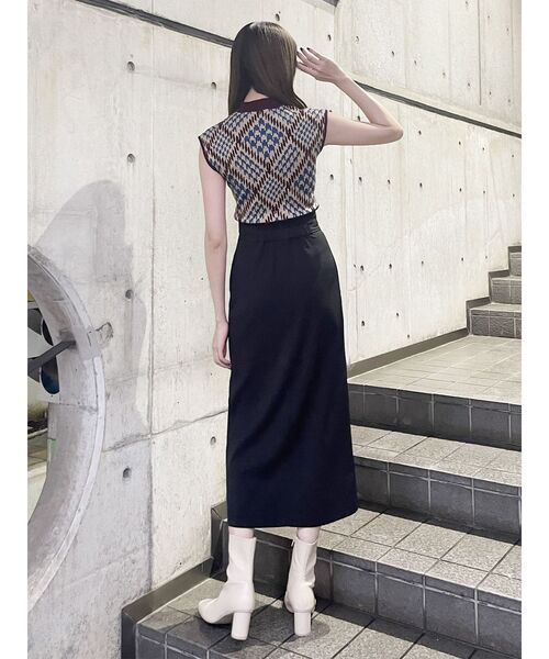 MURUA(ムルーア)の「レースアップラップスカート(スカート・レディース・ブラック/ベージュ/アイボリー・1/2)」の16枚目の写真