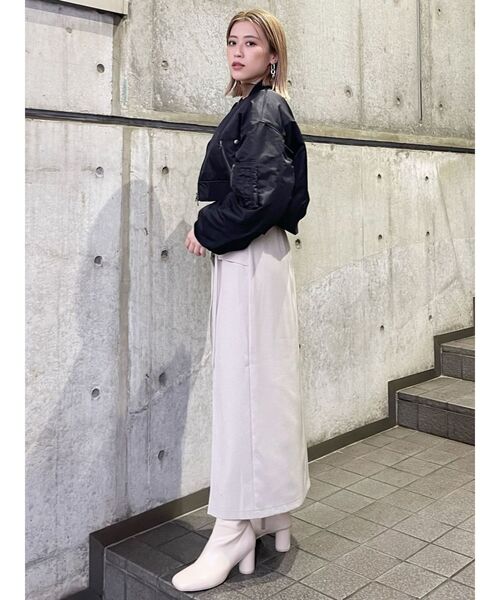 MURUA(ムルーア)の「レースアップラップスカート(スカート・レディース・ブラック/ベージュ/アイボリー・1/2)」の21枚目の写真