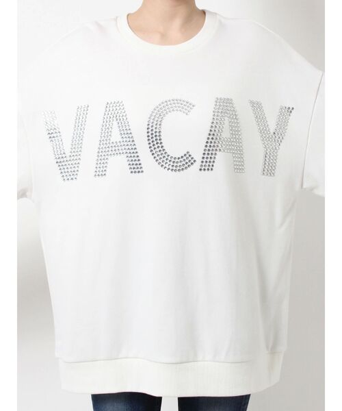 GYDA（ジェイダ）の「VACAY Bijou スウェットTOPS（スウェット・レディース・ブラック/オフホワイト・FREE）」の20枚目の写真