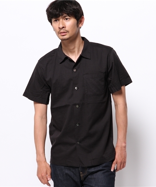 CIAOPANIC（チャオパニック）の「【Ciaopanic】　綿レーヨンツイルオープンシャツ（シャツ/ブラウス・メンズ・オリーブ/ホワイト/ブラック・LARGE/MEDIUM）」の2枚目の写真