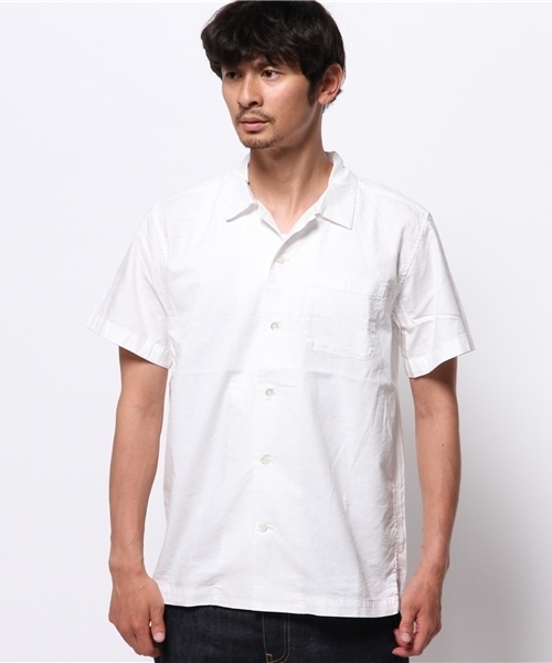 CIAOPANIC（チャオパニック）の「【Ciaopanic】　綿レーヨンツイルオープンシャツ（シャツ/ブラウス・メンズ・オリーブ/ホワイト/ブラック・LARGE/MEDIUM）」の4枚目の写真