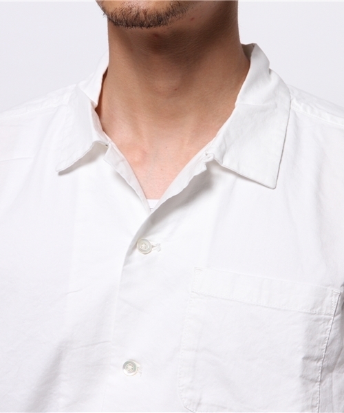 CIAOPANIC（チャオパニック）の「【Ciaopanic】　綿レーヨンツイルオープンシャツ（シャツ/ブラウス・メンズ・オリーブ/ホワイト/ブラック・LARGE/MEDIUM）」の7枚目の写真