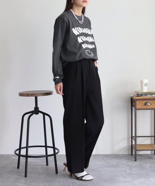 GOOD ROCK SPEED（グッドロックスピード）の「【goodrock speed/グッドロックスピード】NIRVANA ロンT（Tシャツ/カットソー・レディース・ライトグレー/ブラック・FREE）」の21枚目の写真