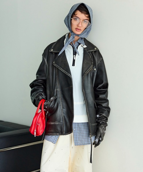 Leather Riders Jacket/レザーライダースジャケット（ライダース