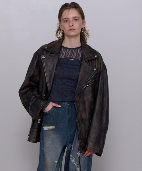 Leather Riders Jacket/レザーライダースジャケット（ライダース