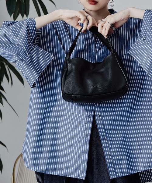 BarcosBlue(バルコスブルー)の「【BARCOS BLUE/バルコスブルー】ポーチ付き ショルダー&ワンハンドル2wayミニバッグ(ハンドバッグ・レディース・ベージュ/ブラック/イエロー・ONE SIZE)」の11枚目の写真