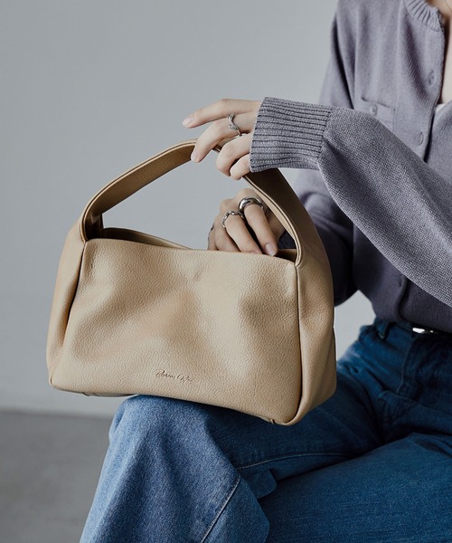 BarcosBlue(バルコスブルー)の「【BARCOS BLUE/バルコスブルー】ポーチ付き ショルダー&ワンハンドル2wayミニバッグ(ハンドバッグ・レディース・ベージュ/ブラック/イエロー・ONE SIZE)」の4枚目の写真