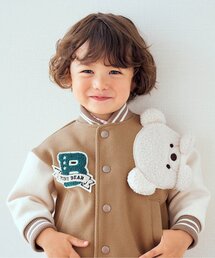 apres les cours | tiny bear モチーフ付きスタジャン(スタジャン)