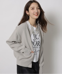 Apuweiser-riche - 新品未使用！ベルテッドゆったりカーデ Apuweiser-riche エアリーショートカーデ （ホワイト
