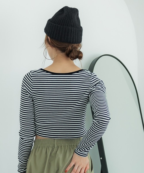coca(coca)(コカ)の「もこもこニット帽子(ニットキャップ/ビーニー・レディース・ブラック/ベージュ・ONE SIZE)」の10枚目の写真