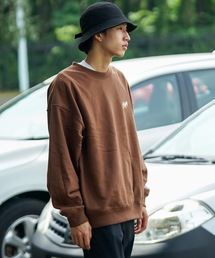 【VISION STREET WEAR/ビジョンストリートウェア】 バックプリント バック刺繍 裏毛 クルーネック トレーナー スウェット