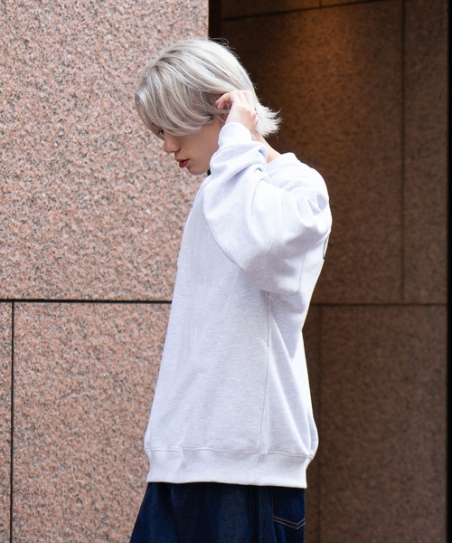 VISION STREET WEAR（ヴィジョンストリートウェア）の「【VISION STREET WEAR/ビジョンストリートウェア】 バックプリント バック刺繍 裏毛　クルーネック　トレーナー　スウェット（スウェット・メンズ・ブラウン/杢グレー/ブラック/ブルー・LARGE/MEDIUM/X-LARGE）」の14枚目の写真