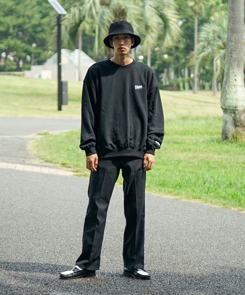 VISION STREET WEAR（ヴィジョンストリートウェア）の「【VISION STREET WEAR/ビジョンストリートウェア】 バックプリント バック刺繍 裏毛　クルーネック　トレーナー　スウェット（スウェット・メンズ・ブラウン/杢グレー/ブラック/ブルー・LARGE/MEDIUM/X-LARGE）」の5枚目の写真