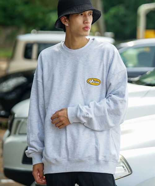 VISION STREET WEAR（ヴィジョンストリートウェア）の「【VISION STREET WEAR/ビジョンストリートウェア】 バックプリント バック刺繍 裏毛　クルーネック　トレーナー　スウェット（スウェット・メンズ・ブラウン/杢グレー/ブラック/ブルー・LARGE/MEDIUM/X-LARGE）」の11枚目の写真
