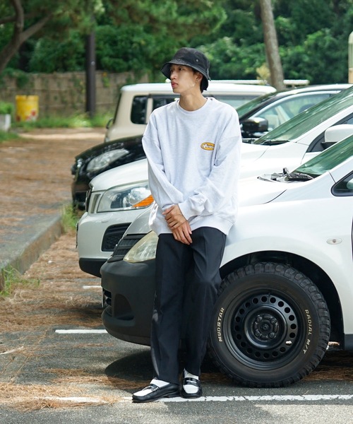 VISION STREET WEAR（ヴィジョンストリートウェア）の「【VISION STREET WEAR/ビジョンストリートウェア】 バックプリント バック刺繍 裏毛　クルーネック　トレーナー　スウェット（スウェット・メンズ・ブラウン/杢グレー/ブラック/ブルー・LARGE/MEDIUM/X-LARGE）」の10枚目の写真