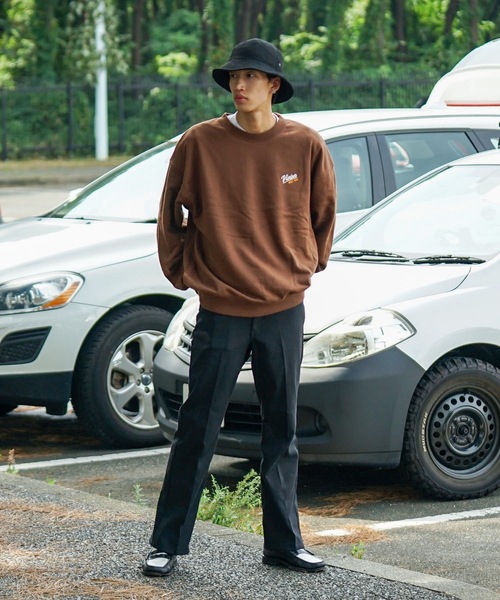 VISION STREET WEAR（ヴィジョンストリートウェア）の「【VISION STREET WEAR/ビジョンストリートウェア】 バックプリント バック刺繍 裏毛　クルーネック　トレーナー　スウェット（スウェット・メンズ・ブラウン/杢グレー/ブラック/ブルー・LARGE/MEDIUM/X-LARGE）」の18枚目の写真