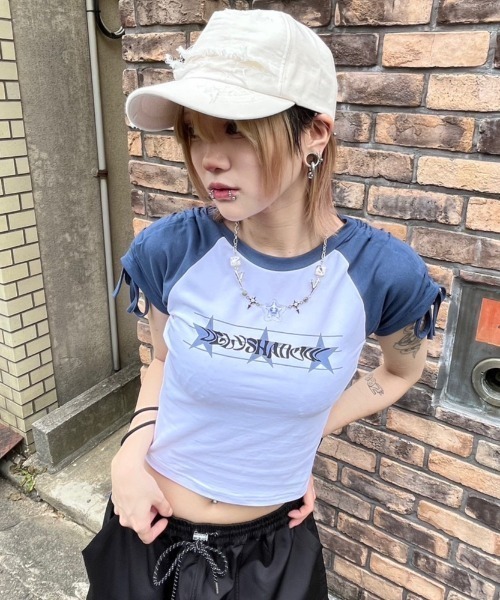 UGLY SHADOW☆US BEADS T-SHIRT UGLY SHADOW（アグリーシャドウ）の「【Uglyshadow】US BEADS T