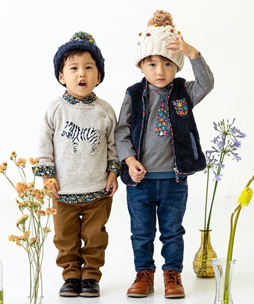 sense of wonder（センスオブワンダー）の「ニットデニムパンツ（その他パンツ・キッズ・ネイビー・80ｃｍ/110cm/120cm/90cm/130cm/100cm）」の13枚目の写真