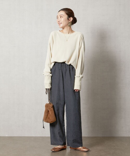 FREAK'S STORE(フリークスストア)の「限定展開 ランダムテレコ プルオーバー(Tシャツ/カットソー・レディース・ブルー/マスタード/オリーブ/ナチュラル/レッド/ブラック・フリ-)」の15枚目の写真