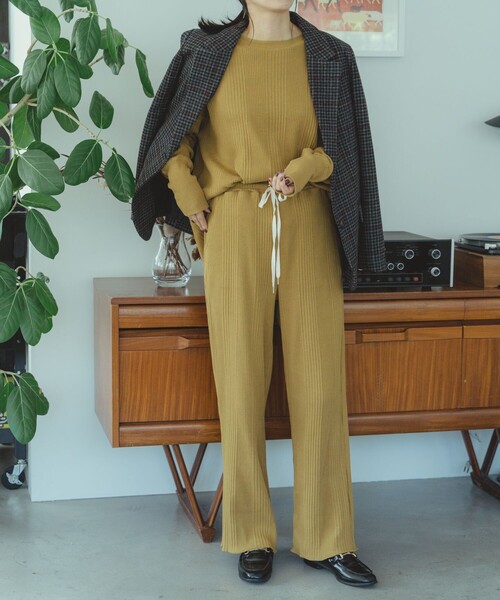 FREAK'S STORE(フリークスストア)の「限定展開 ランダムテレコ プルオーバー(Tシャツ/カットソー・レディース・ブルー/マスタード/オリーブ/ナチュラル/レッド/ブラック・フリ-)」の16枚目の写真