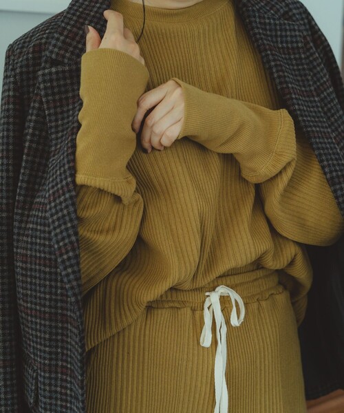 FREAK'S STORE(フリークスストア)の「限定展開 ランダムテレコ プルオーバー(Tシャツ/カットソー・レディース・ブルー/マスタード/オリーブ/ナチュラル/レッド/ブラック・フリ-)」の18枚目の写真