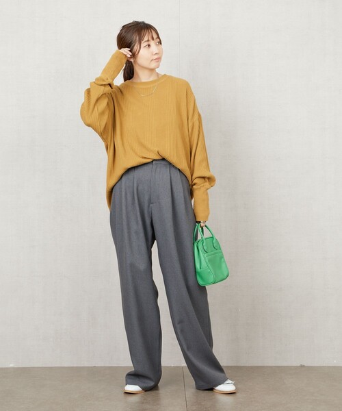 FREAK'S STORE(フリークスストア)の「限定展開 ランダムテレコ プルオーバー(Tシャツ/カットソー・レディース・ブルー/マスタード/オリーブ/ナチュラル/レッド/ブラック・フリ-)」の20枚目の写真