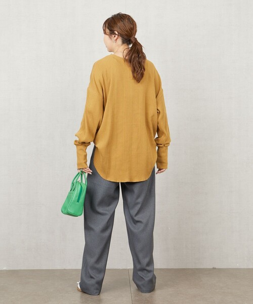 FREAK'S STORE(フリークスストア)の「限定展開 ランダムテレコ プルオーバー(Tシャツ/カットソー・レディース・ブルー/マスタード/オリーブ/ナチュラル/レッド/ブラック・フリ-)」の22枚目の写真