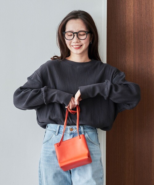 FREAK'S STORE(フリークスストア)の「限定展開 ランダムテレコ プルオーバー(Tシャツ/カットソー・レディース・ブルー/マスタード/オリーブ/ナチュラル/レッド/ブラック・フリ-)」の11枚目の写真