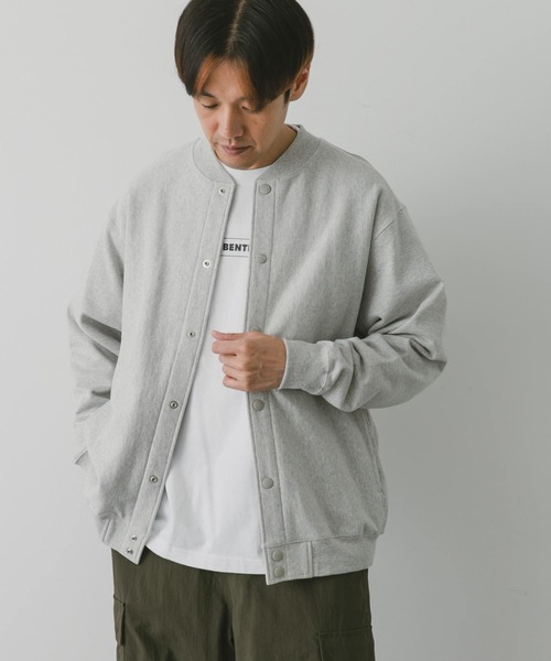 URBAN RESEARCH DOORS（アーバンリサーチドアーズ）の「ヘビー裏毛アワードジャケット（ブルゾン・メンズ・モカ/ブラック/グレー系その他・MEDIUM/LARGE）」の6枚目の写真