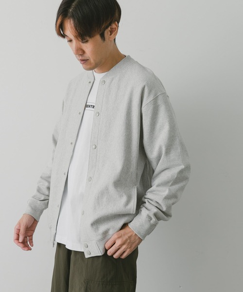 URBAN RESEARCH DOORS（アーバンリサーチドアーズ）の「ヘビー裏毛アワードジャケット（ブルゾン・メンズ・モカ/ブラック/グレー系その他・MEDIUM/LARGE）」の7枚目の写真