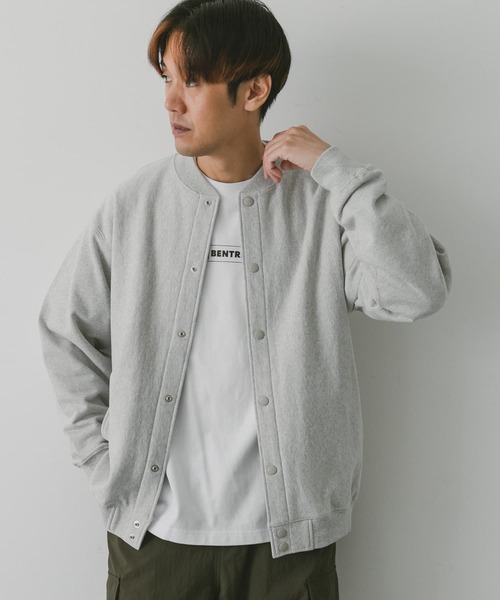 URBAN RESEARCH DOORS（アーバンリサーチドアーズ）の「ヘビー裏毛アワードジャケット（ブルゾン・メンズ・モカ/ブラック/グレー系その他・MEDIUM/LARGE）」の8枚目の写真