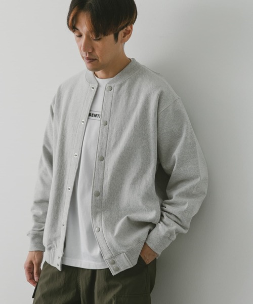 URBAN RESEARCH DOORS（アーバンリサーチドアーズ）の「ヘビー裏毛アワードジャケット（ブルゾン・メンズ・モカ/ブラック/グレー系その他・MEDIUM/LARGE）」の9枚目の写真