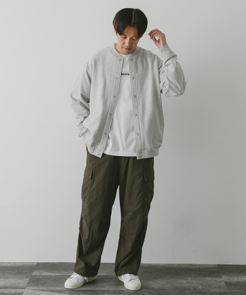 URBAN RESEARCH DOORS（アーバンリサーチドアーズ）の「ヘビー裏毛アワードジャケット（ブルゾン・メンズ・モカ/ブラック/グレー系その他・MEDIUM/LARGE）」の11枚目の写真