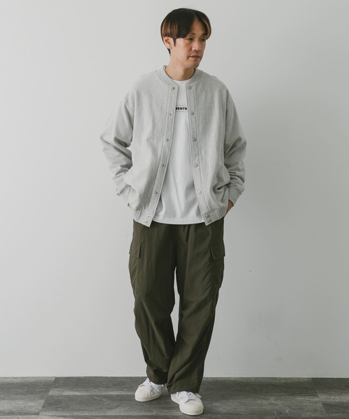 URBAN RESEARCH DOORS（アーバンリサーチドアーズ）の「ヘビー裏毛アワードジャケット（ブルゾン・メンズ・モカ/ブラック/グレー系その他・MEDIUM/LARGE）」の12枚目の写真