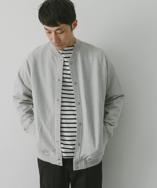 URBAN RESEARCH DOORS（アーバンリサーチドアーズ）の「ヘビー裏毛アワードジャケット（ブルゾン・メンズ・モカ/ブラック/グレー系その他・MEDIUM/LARGE）」の14枚目の写真