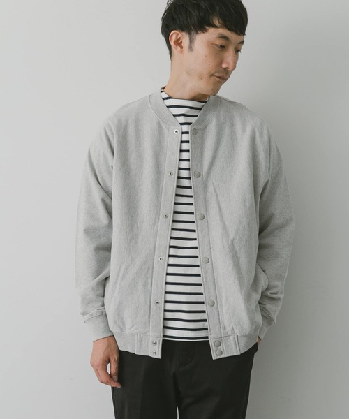 URBAN RESEARCH DOORS（アーバンリサーチドアーズ）の「ヘビー裏毛アワードジャケット（ブルゾン・メンズ・モカ/ブラック/グレー系その他・MEDIUM/LARGE）」の15枚目の写真