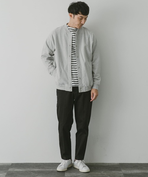 URBAN RESEARCH DOORS（アーバンリサーチドアーズ）の「ヘビー裏毛アワードジャケット（ブルゾン・メンズ・モカ/ブラック/グレー系その他・MEDIUM/LARGE）」の17枚目の写真