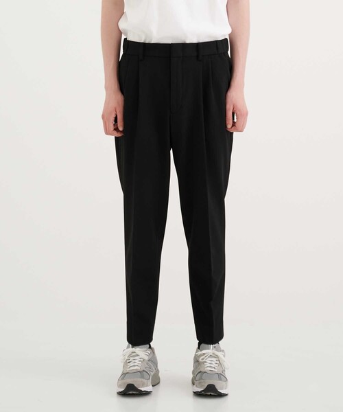 CITY TOKYO（シティトウキョウ）の「LYCRAテックワイドテーパードスラックス〈セットアップ可能〉（スラックス・メンズ・ダークブラウン/グレー/ブラック・1/3/2）」の5枚目の写真