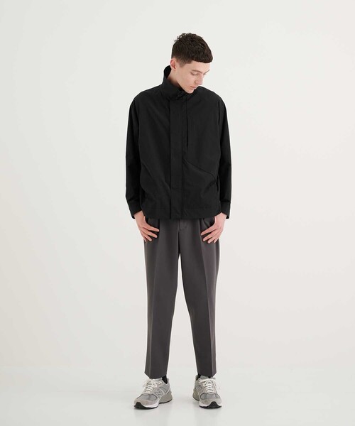 CITY TOKYO（シティトウキョウ）の「LYCRAテックワイドテーパードスラックス〈セットアップ可能〉（スラックス・メンズ・ダークブラウン/グレー/ブラック・1/3/2）」の13枚目の写真