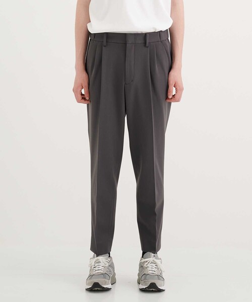CITY TOKYO（シティトウキョウ）の「LYCRAテックワイドテーパードスラックス〈セットアップ可能〉（スラックス・メンズ・ダークブラウン/グレー/ブラック・1/3/2）」の14枚目の写真