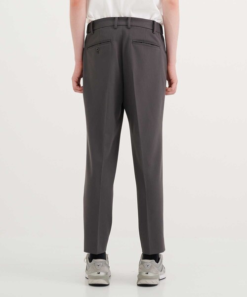 CITY TOKYO（シティトウキョウ）の「LYCRAテックワイドテーパードスラックス〈セットアップ可能〉（スラックス・メンズ・ダークブラウン/グレー/ブラック・1/3/2）」の16枚目の写真