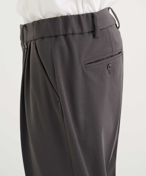 CITY TOKYO（シティトウキョウ）の「LYCRAテックワイドテーパードスラックス〈セットアップ可能〉（スラックス・メンズ・ダークブラウン/グレー/ブラック・1/3/2）」の19枚目の写真