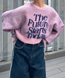 Anui | 【TGC teen 着用アイテム/UNISEX】フェザーロゴニット(ニット/セーター)