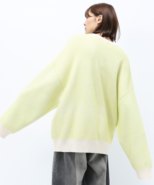 Anui（アニュイ）の「【TGC teen 着用アイテム/UNISEX】フェザーロゴニット（ニット/セーター・レディース・ピンク/ブラック/オフホワイト・S/M）」の5枚目の写真