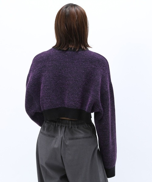 Anui（アニュイ）の「【TGC teen 着用アイテム/UNISEX】フェザーロゴニット（ニット/セーター・レディース・ピンク/ブラック/オフホワイト・S/M）」の13枚目の写真