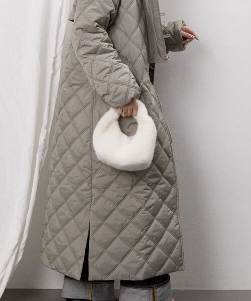 Firsthand(ファーストハンド)の「Firsthand/ファーストハンド Ecofur Handbag / エコファーハンドバッグ/Ecofur Handbag / エコファーハンドバッグ(ハンドバッグ・レディース・ピンク/サックスブルー/ホワイト/ブラウン/マスタード・ONE SIZE)」の18枚目の写真