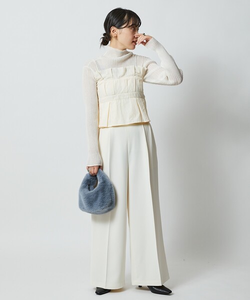 Firsthand(ファーストハンド)の「Firsthand/ファーストハンド Ecofur Handbag / エコファーハンドバッグ/Ecofur Handbag / エコファーハンドバッグ(ハンドバッグ・レディース・ピンク/サックスブルー/ホワイト/ブラウン/マスタード・ONE SIZE)」の21枚目の写真